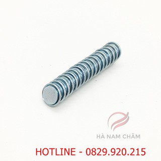 nam châm 1 mặt kích thước phi 10 mm dày 2 ly - có kèm sắt