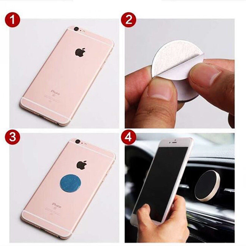 Giá Đỡ Điện Thoại Từ Tính Xoay 360 Độ Thông Dụng Cho Xe Hơi