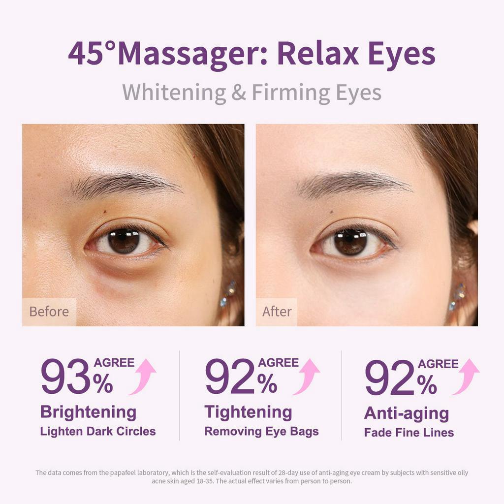 PAPA FEEL Kem mắt giảm thâm với  Peptit 3D khoa học 45°Massage  làm mờ quầng mắt giảm bọng mắt 20g