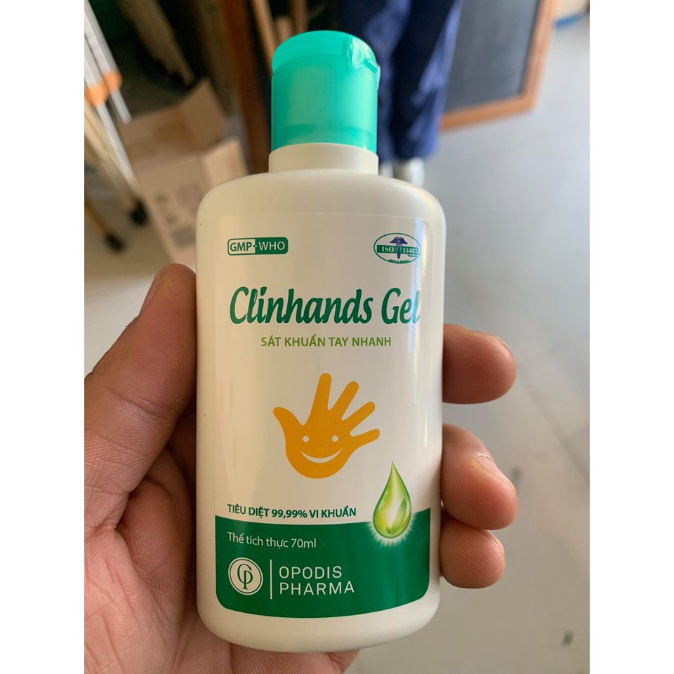 Nước rửa tay khô dạng Gel Clinhands 70ml