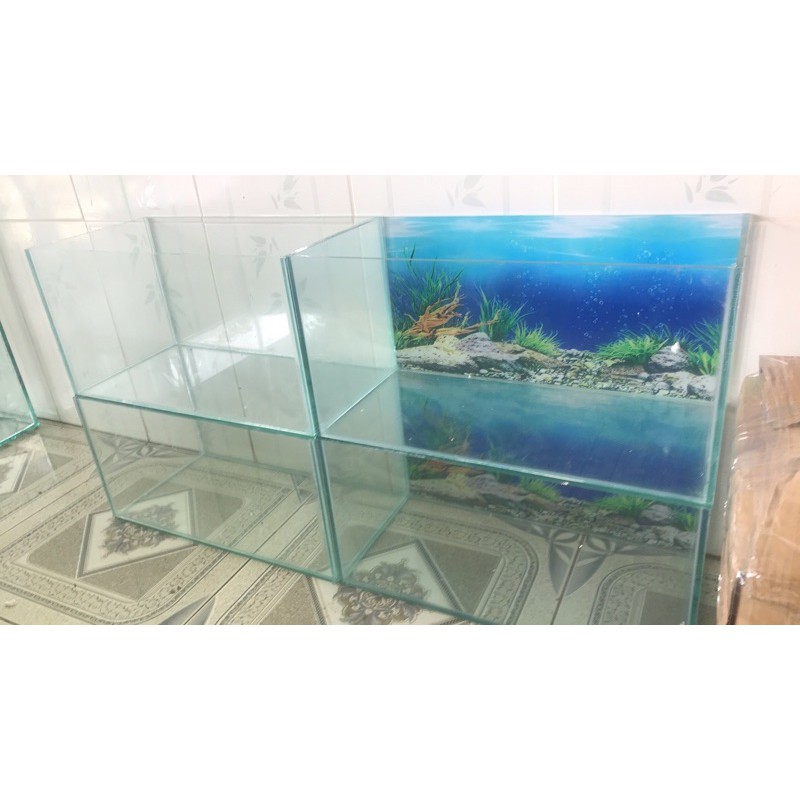 Bể cá 40x20x20 kính trắng 5mini để bàn đẹp . hợp phong thuỷ
