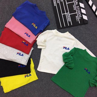 Set 4 áo cotton len cao cổ cho bé trai, bé gái