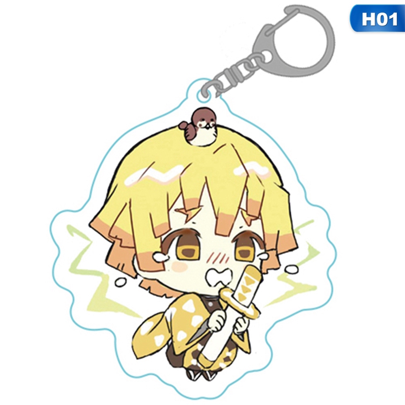 Jesunshop .vn Móc khóa acrylic hình nhân vật hoạt hình Demon Slayer: Kimetsu no Yaiba