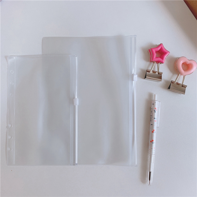 Túi đựng tài liệu sưu tầm khổ A5/A6/A7 bằng PVC làm sổ tay giấy còng