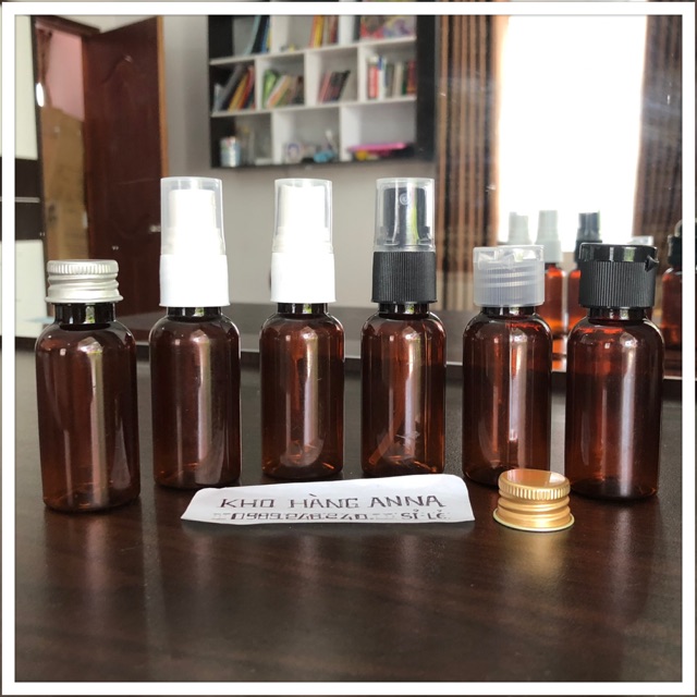[ XỊT NHỎ GIỌT ] 50 Chai nhựa Nâu xịt giọt 30ml/ 50ml/ 100ml- Combo 50 chai xịt chiết mỹ phẩm- đựng gel- đựng nước rửa