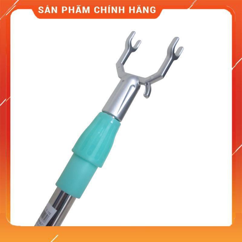 CHÍNH HÃNG -  Cây phơi quần áo bằng inox kéo dài 1,5M Cây gậy lấy đồ trên cao có thể kéo dài xếp gọn