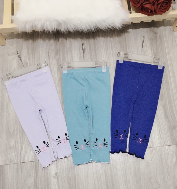 Quần legging len tăm bé gái