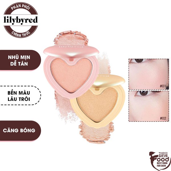 Phấn Bắt Sáng Ánh Nhũ Xinh Lung Linh Lilybyred Luv Beam Glow (AD) 4.3g