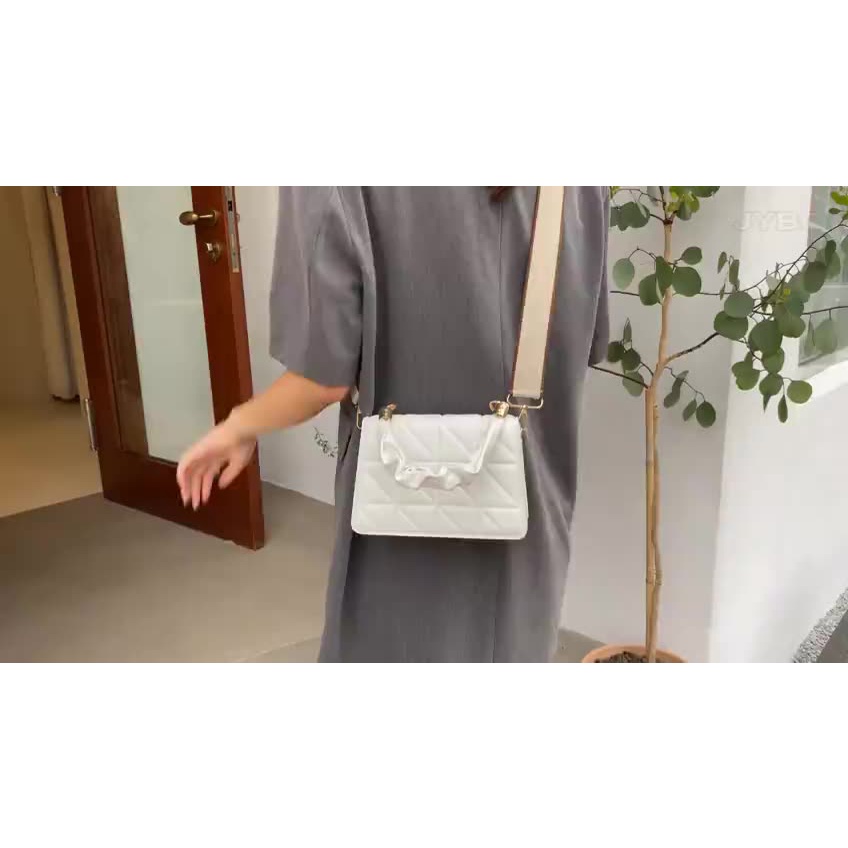 Túi xách đeo chéo thời trang thắt dây kết hợp đeo vai phong cách hàn quốc Samsora store KN2117