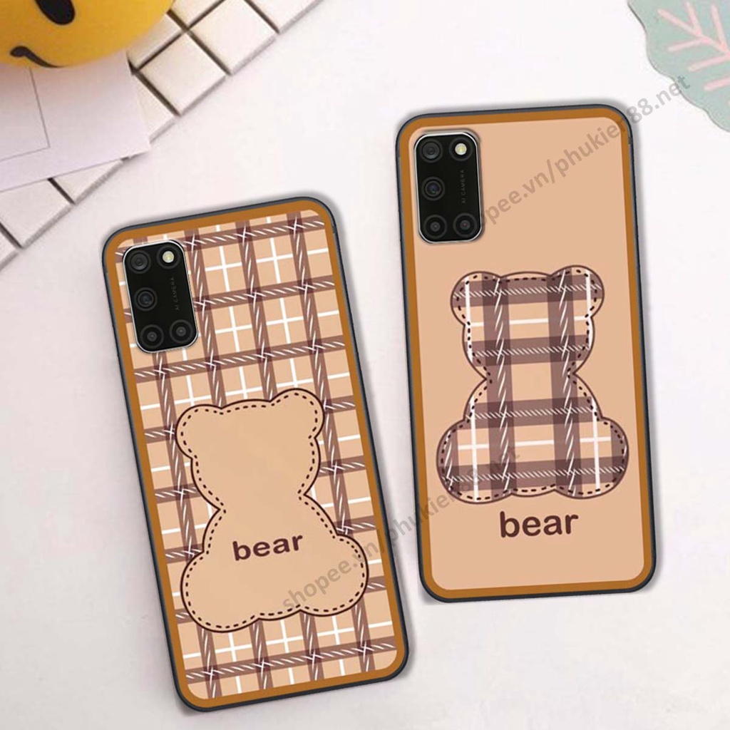 Ốp lưng Oppo A52 / A92 ốp điện thoại LineBear, bé tóc xù, hoa siêu đẹp