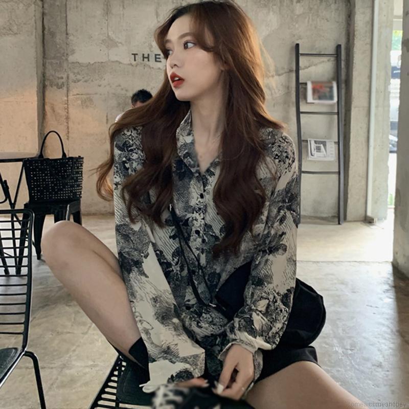 New Korean Retro BF Wind Loose Casual Long Sleeve Shirt | BigBuy360 - bigbuy360.vn