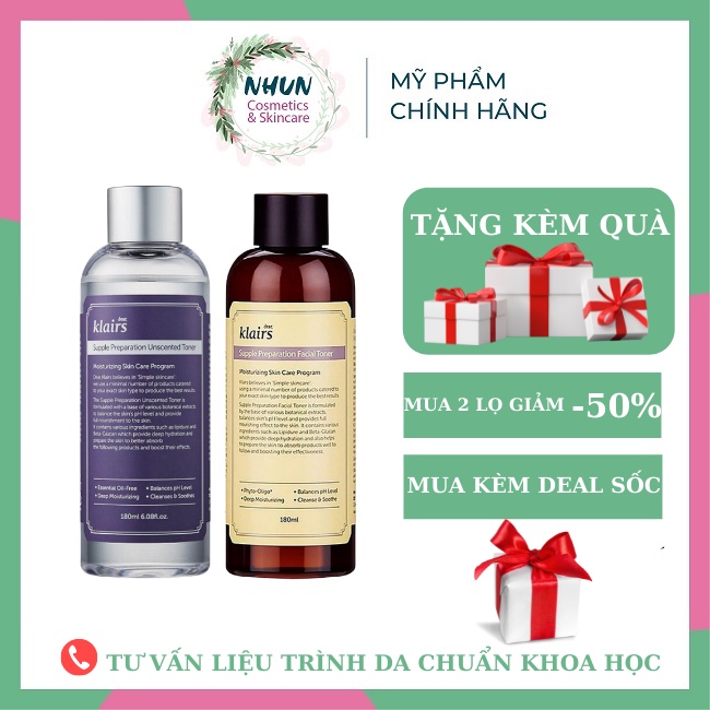 Nước Hoa Hồng Klairs Supple Preparation Toner