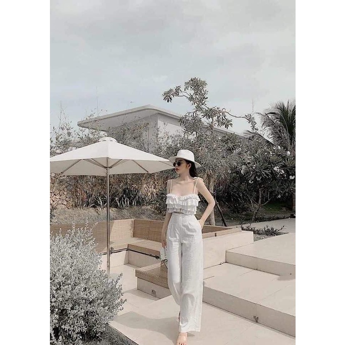 Quần đũi dáng dài cạp chun sau