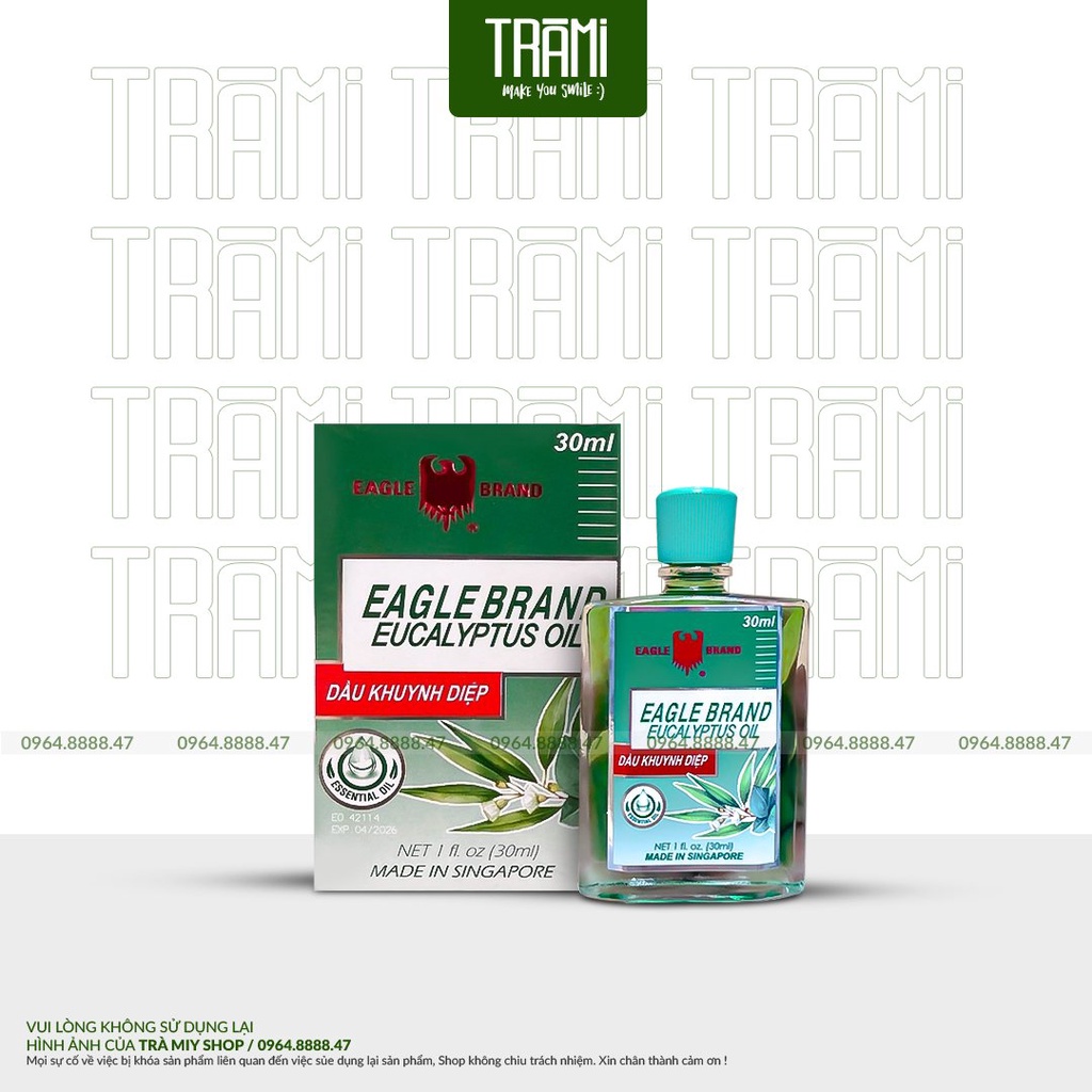 [CHÍNH HÃNG] Dầu khuynh diệp Con Ó của Mỹ Eagle Brand Eucalyptus Oil (30 ml)