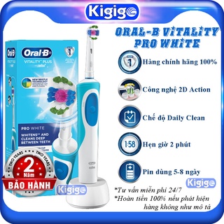 Bàn chải đánh răng điện Oral B Vitality Pro White - Bàn chải điện Oral B chính hãng Máy đánh răng cho mọi người PRW02