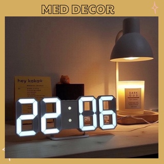 Đèn LED 3D Đồng Hồ Treo Tường Thông Minh, Đèn Ngủ Thông Minh