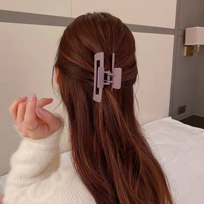 Kẹp Tóc Hình Cua Vuông Bằng acrylic Thời Trang Hàn Quốc Cho Bé Gái