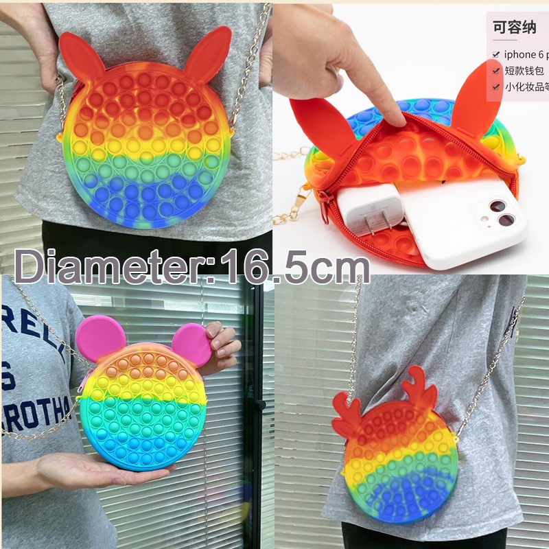 Túi Đeo Chéo Thiết Kế Đơn Giản Đồ Chơi Giảm Căng Thẳng Cho Bé