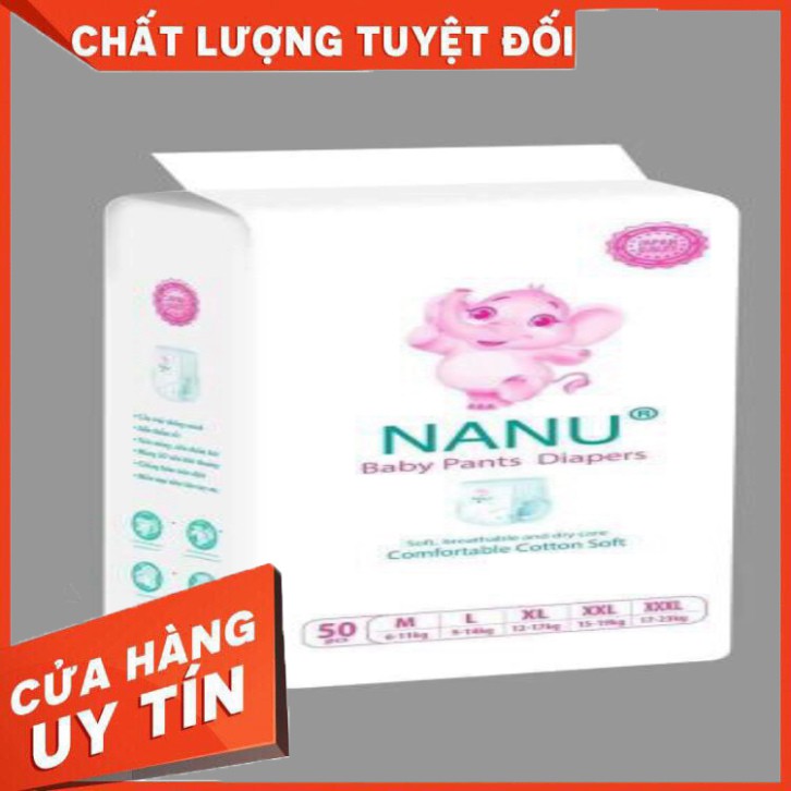 Bỉm Quần NANU Baby 100M, 100L, 100XL, 100XXL, 100XXXL