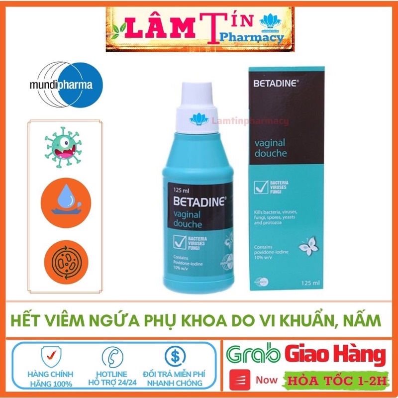 Betadin Dung dịch vệ sinh phụ nữ 125ml