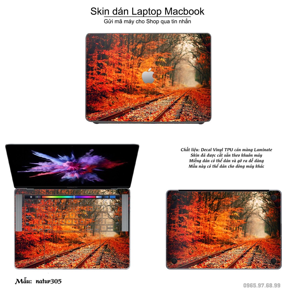 Skin dán Macbook mẫu thiên nhiên (đã cắt sẵn, inbox mã máy cho shop)