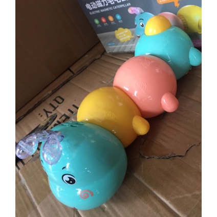 Đồ chơi sâu  tự nối nam châm có nhạc có đèn