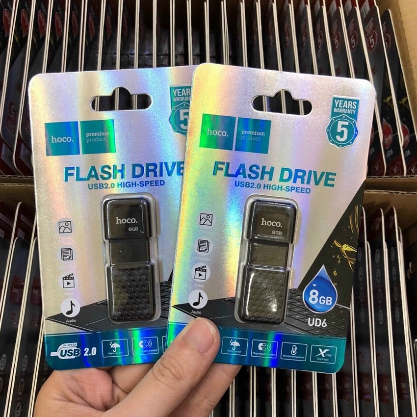 USB Hoco UD6 2.0 Dung Lượng 4Gb 8Gb 16Gb 32Gb 64Gb 128Gb Có Nắp Đậy - Hàng Chính Hãng ( Bảo Hành 5 Năm) Diy Case