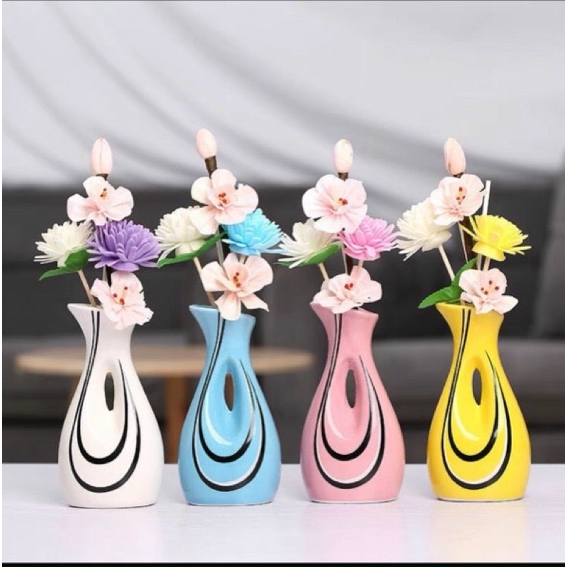 Tinh dầu thơm phòng hình lọ hoa decor spa, phòng khách