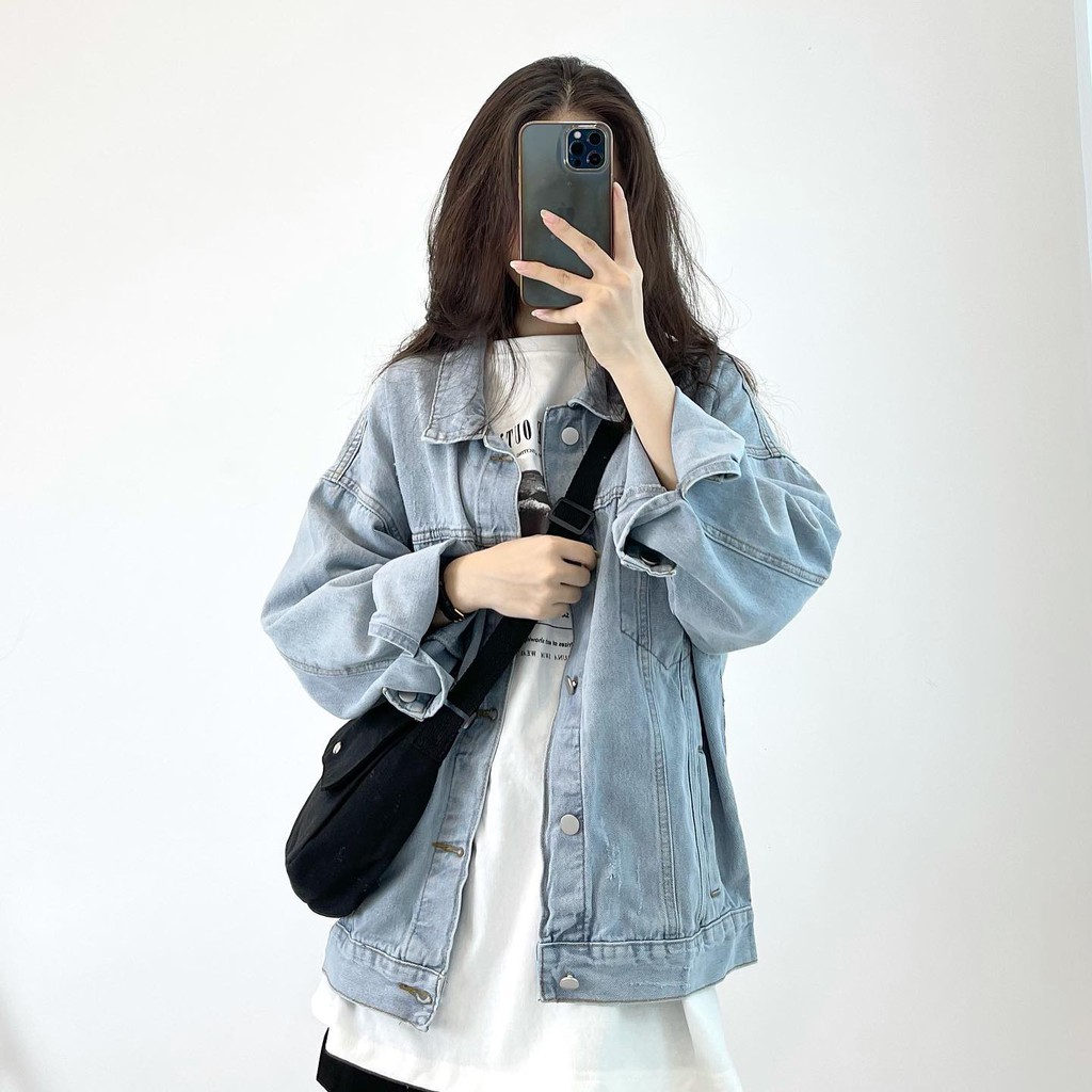 (FREESHIP) Áo khoác denim hàng quảng châu cao cấp