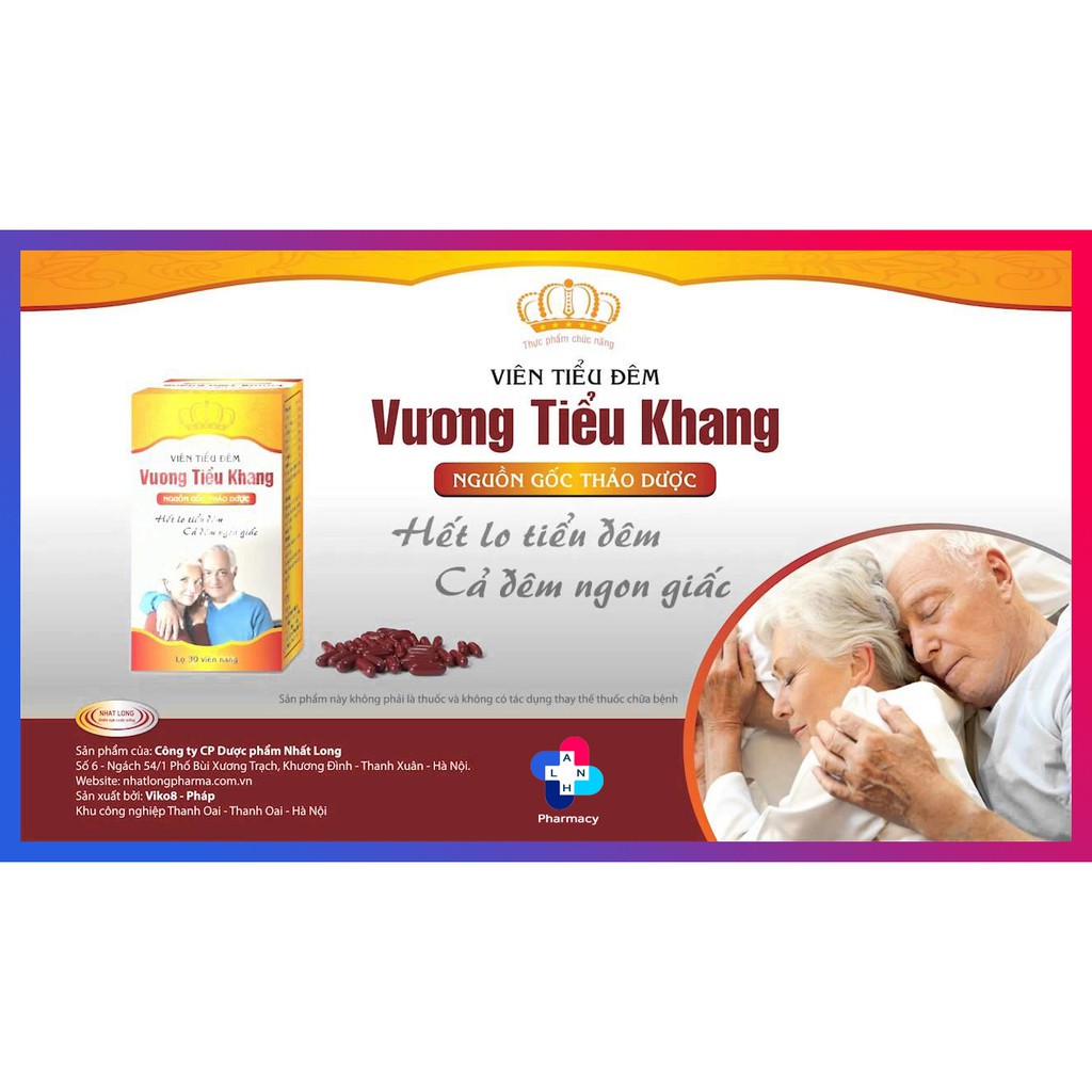 VƯƠNG TIỂU KHANG PLUS  - Viên tiểu đêm hỗ trợ giúp giảm tiểu đêm.