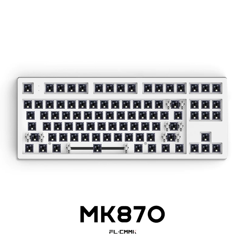 Bộ kit phím cơ FL-Esports MK870 3 MODE RGB/ Hotswap/ Wireless/ Bluetooth/ sẵn foam - BH 12 tháng