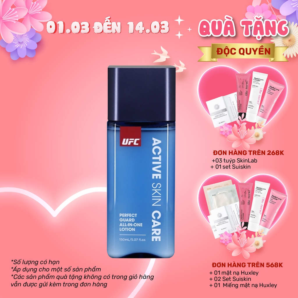 Dưỡng thể dùng sau khi cạo râu cho nam UFC Perfect Guard All In One Lotion 150ml