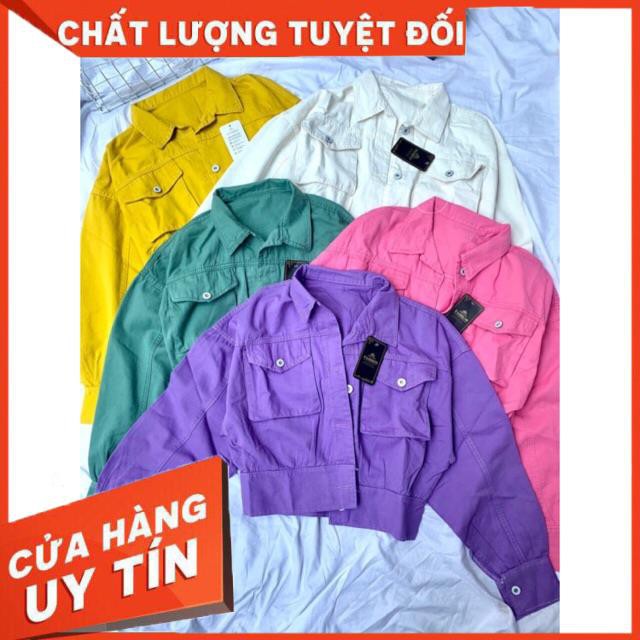 Khoác kaki jacket croptop jeans kaki dày đẹp- hình thật chính chủ | BigBuy360 - bigbuy360.vn