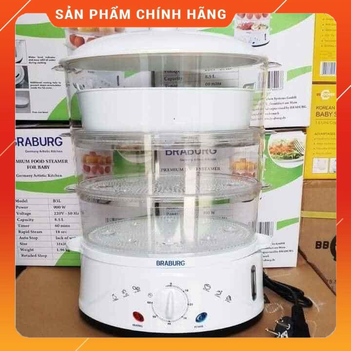 Nồi hấp điện 3 tầng Braburg B3L