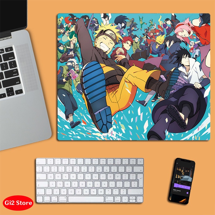 Lót chuột anime Naruto cỡ nhỏ size 20x24, in 3D đẹp siêu rẻ (mẫu mới)
