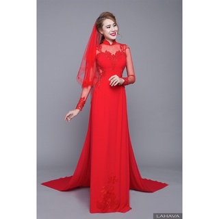 Voan cô dâu phối ren xinh