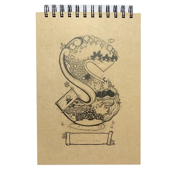 Sổ Lò Xo Sketchbook Alphabet - Mẫu 12 - Chữ S - Khai Trí Stationery