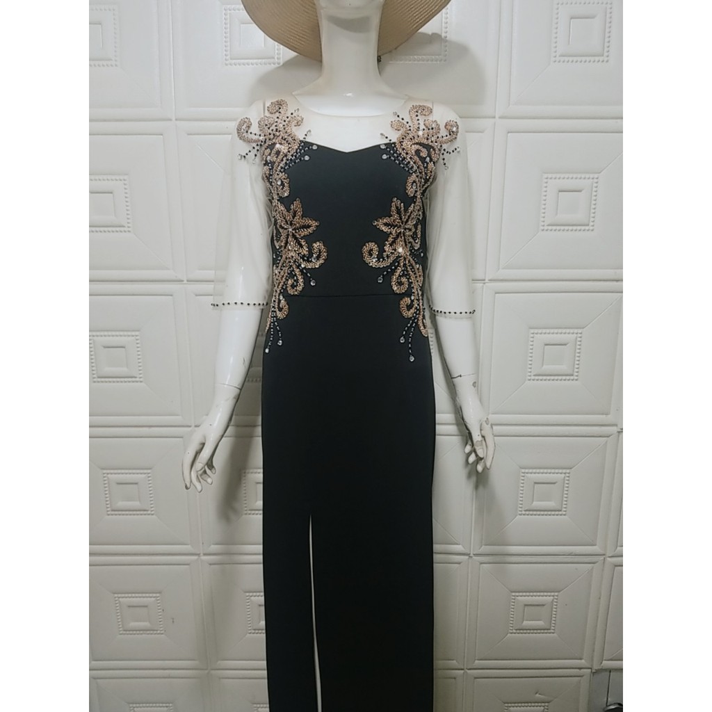 Đầm trung niên dạ hội đính phale sang trọng