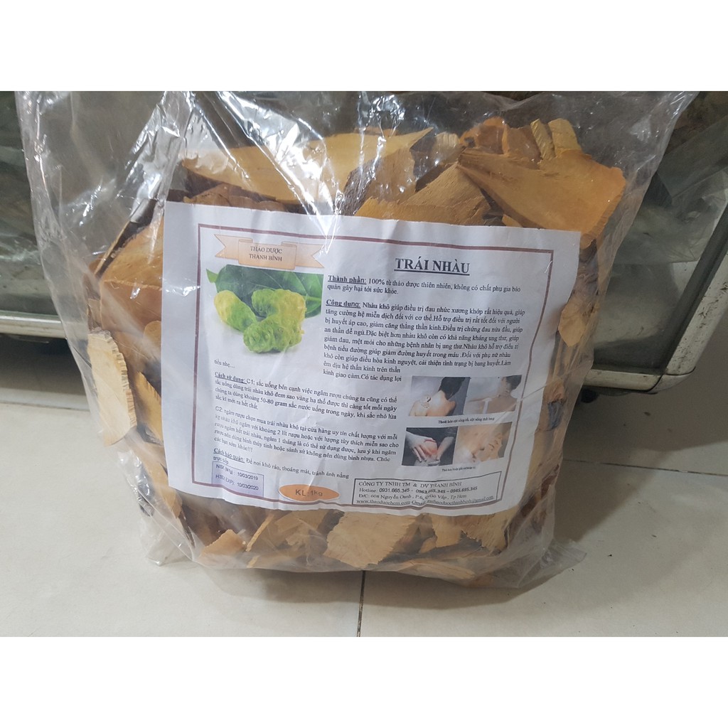 Rễ Nhàu Khô 1Kg - Hàng Sấy Khô Đạt Loại 1