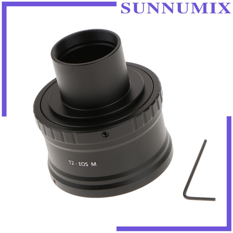 [SUNNIMIX] T2 Adapter Ring for Canon EF-M Camera Lens+1.25\" 31.7mm Telescope Mount Tube