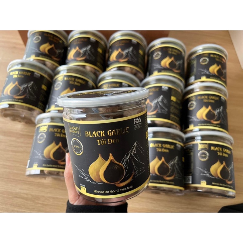 Hộp tỏi đen cao cấp 200gr - Thơm, Dẻo, Ngọt
