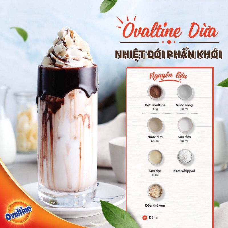 Ovaltine Bột Cacao hũ 400gam
