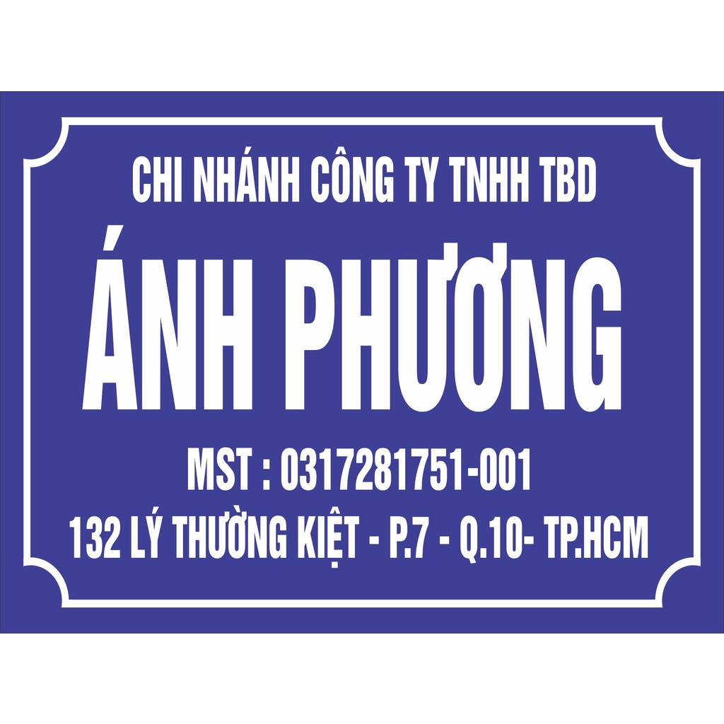 Bảng công ty, biển cty nhiều mẫu bảng  in UV trên mica, alu inox vàng cực kỳ sắc nét thiết kế yêu cầu )