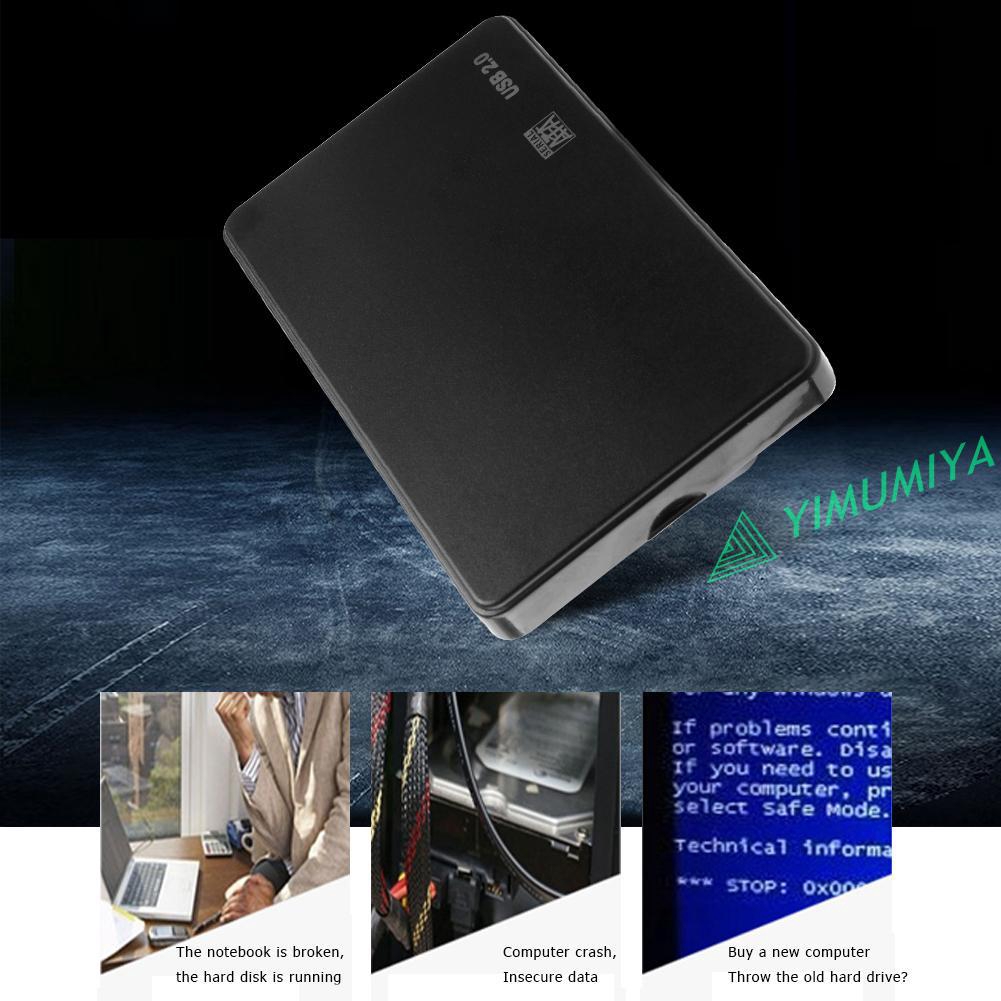 YI 2.5 inch Hard Disk Case SATA USB2.0 HDD Box External Hard Drive Enclosure | BigBuy360 - bigbuy360.vn