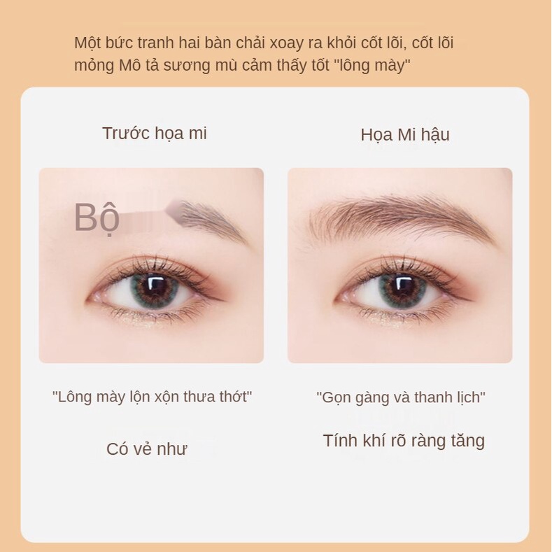 Chì kẻ mày đa năng ba chiều hai đầu tam giác từ mới bắt đầu kẻ lông mày không dễ lem chì trang điểm | BigBuy360 - bigbuy360.vn