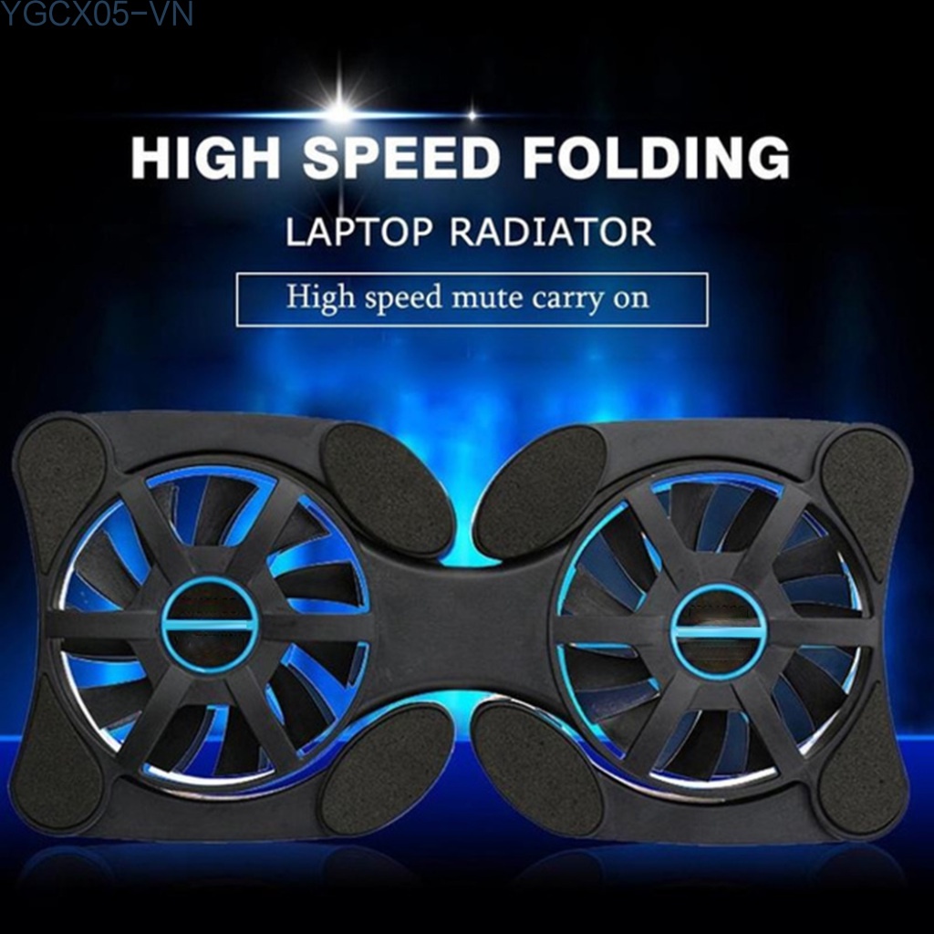 Giá Đỡ Tản Nhiệt Hai Quạt Có Thể Gập Lại Usb Cho Laptop | BigBuy360 - bigbuy360.vn