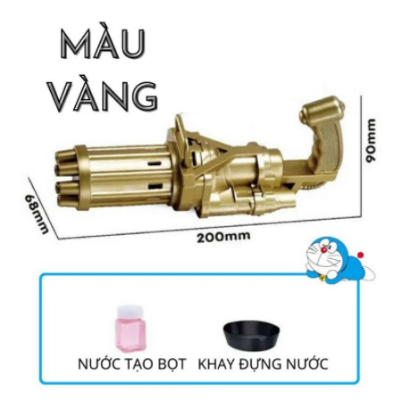 Súng Bắn Bong Bóng, Súng Thổi Bong Bóng Xà Phòng 8 Nòng Siêu Mạnh ,Hình Cây Súng 6 Nòng Siêu Đẹp Cho Các Bé