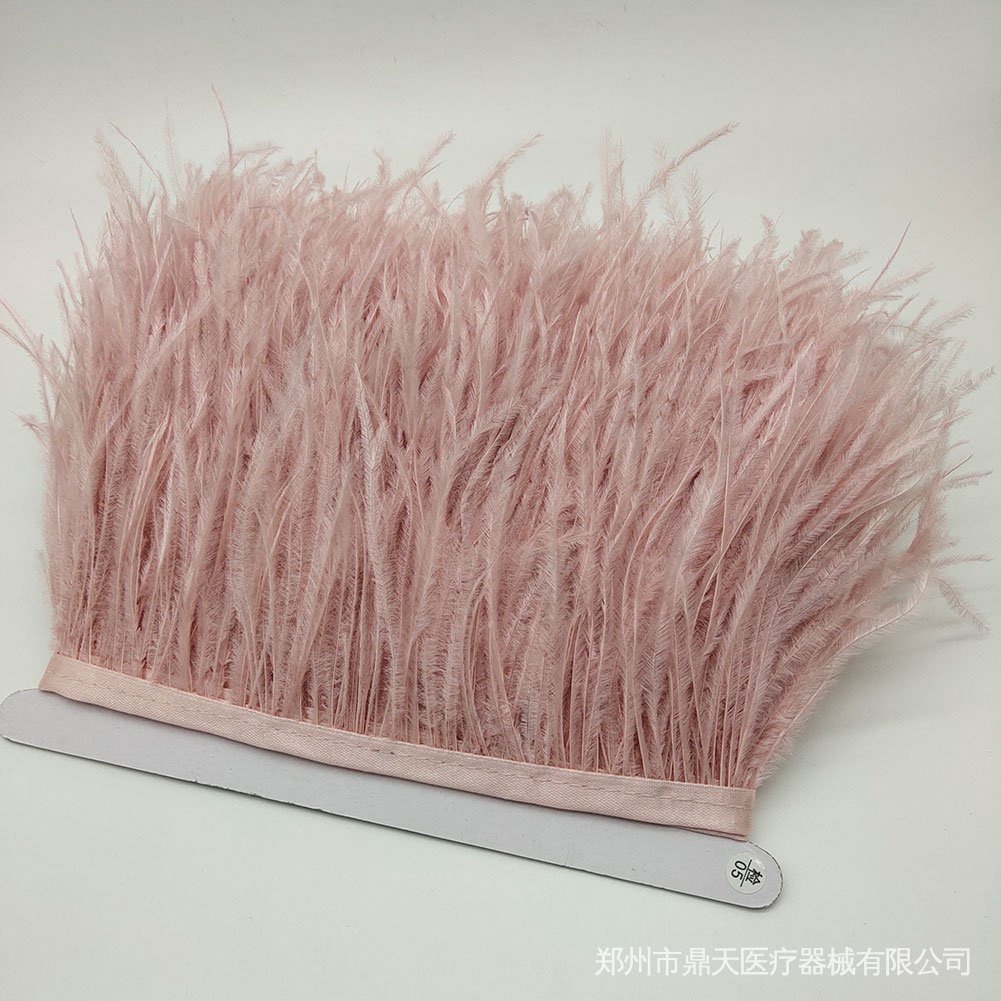 Đà điểu feather trim fringe feather ribbon chiều rộng 3-6 inch may thủ công mỹ nghệ trang phục trang trí