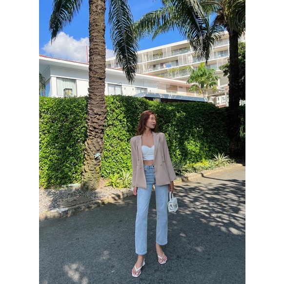 Quần jean ống suông nữ REVERCLOTHINGS Boyfriend Jeans