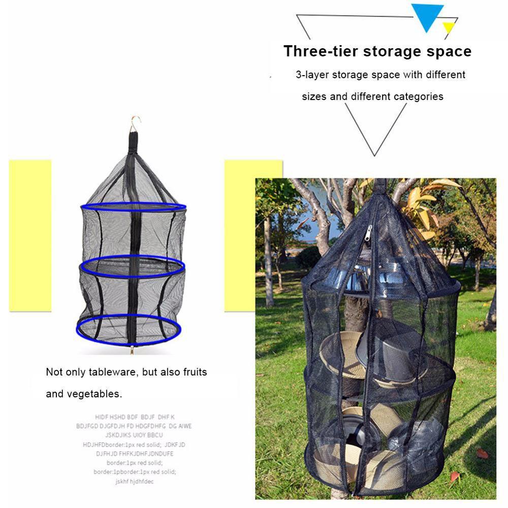 Túi Lưới Đựng Đồ Dùng Có Thể Gấp Gọn Tiện Dụng Mang Theo Du Lịch Cắm Trại